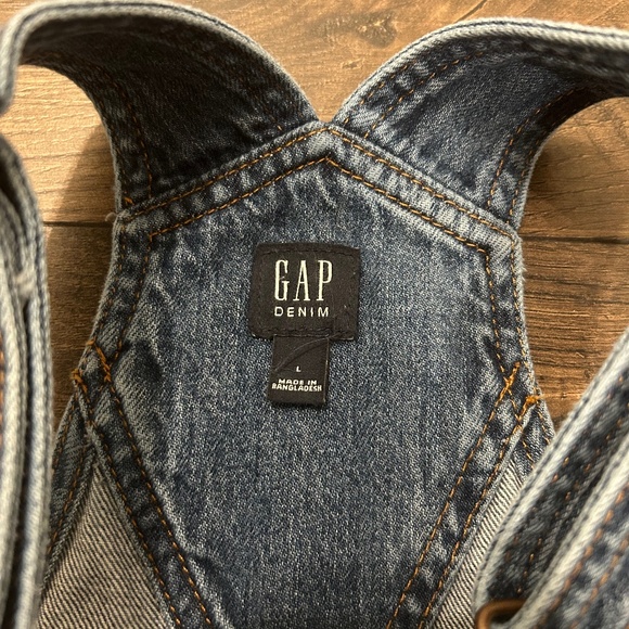 Gap Denim Kids Overall Shorts Size Large - Picture 3 of 3